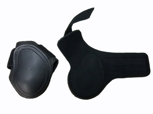 Protège boulet en cuir et velcro