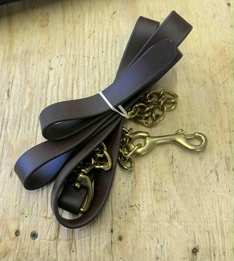 laisse en biothane 5 pieds Brun foncé